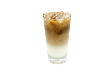 ice latte on white background 3