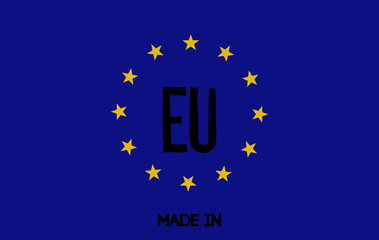 Made in Europe. Flags of Europe