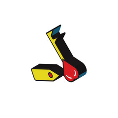 Keys isometric right top view 3D icon