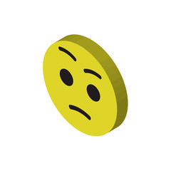 Fototapeta premium Cat isometric right top view 3D icon