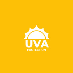 UVA protection vector label