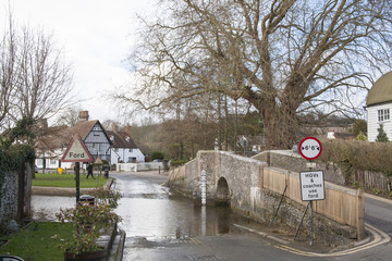 Ford bridge crossing in Eynsford Kent