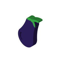 Aubergine isometric right top view 3D icon