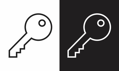 Keys icons illustrations