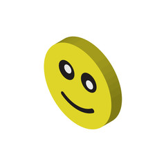 Crazy isometric right top view 3D icon