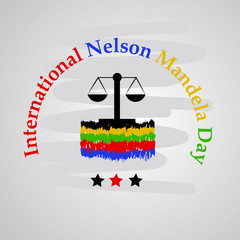 Illustration of background for Nelson Mandela Day