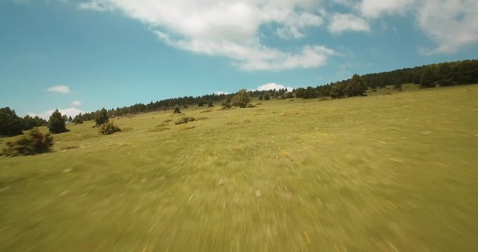 Aerial, Pyrenees Landscapes, Spain - graded Version