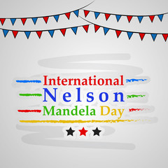 Illustration of background for Nelson Mandela Day
