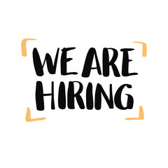 We're hiring typographic design