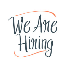 We're hiring typographic design