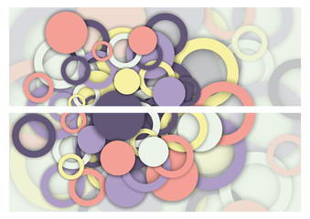Obraz premium bright modern background, multicolored rings, circles