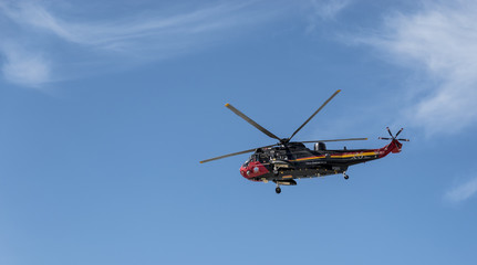 Fototapeta na wymiar seaking rescue chopper