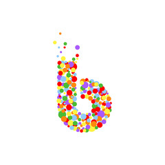 b-letter from colored bubbles. Bubbles design. Vector illustration. - 213277203