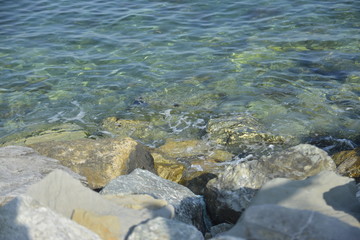 Cristal clear water sea