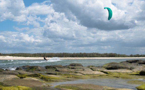 Kite Surfing Caloundra Australien