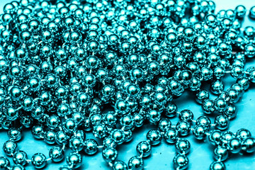 background of many colored beads necklace