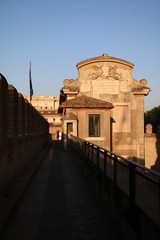 Obraz premium Mausoleo di Adriano or Castel Sant’Angelo in Rome, Italy 