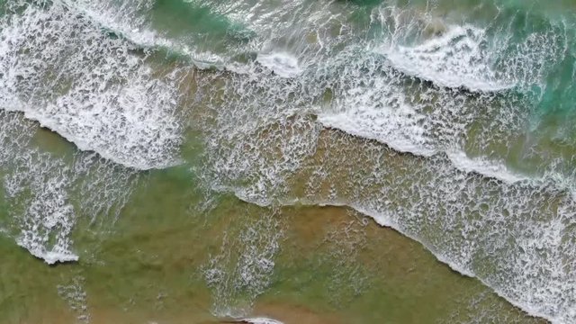 Mediterranean Waves Crashing into the Shore  