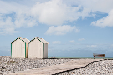 Naklejka premium Cabanes de plage 2