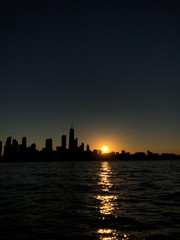 Fototapeta premium Chicago Sunset
