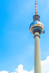 Obraz premium TV Tower in Berlin in Germany close-up