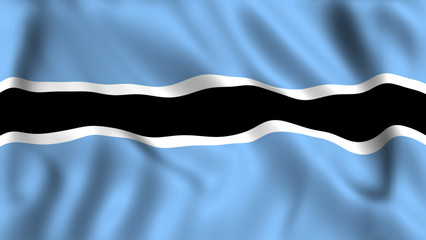 Flag botswana waving symbol