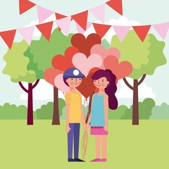 people park and city