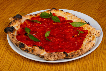 Pizza with chorizo