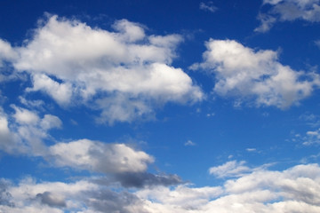 Naklejka na ściany i meble beautiful blue sky and black and white clouds? beautiful blue sky and white clouds, background