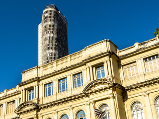 Sao Paulo, Brazil, June 29, 2018. Facade of the old Normal School Caetano de Campos, Headquarters...