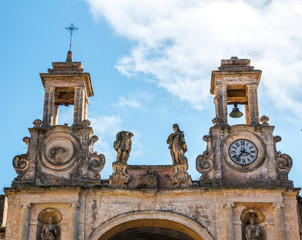 The old building of the old palace of sedile is the most important building on the square, Matera, southern Italy
