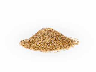 Isolated pile of grains
