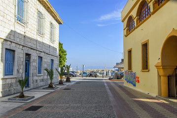 Kalymnos Island, Greece; 22 October 2010: Street View and Buildings