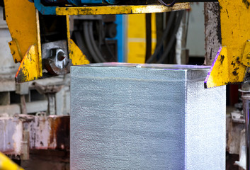aluminum slab just melted