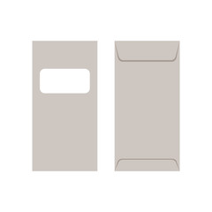 envelope flat vector mockup