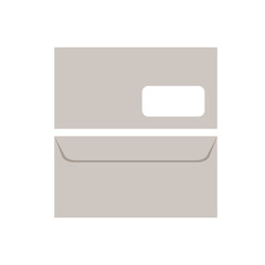 envelope flat vector mockup