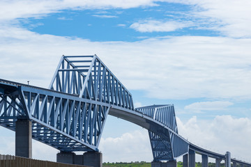 (東京都ｰ湾岸風景)若洲海浜公園から見る東京ゲートブリッジ１