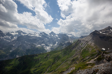 Obraz premium The swiss alps in summertime, Switzerland.