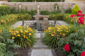 Quiet reflective garden