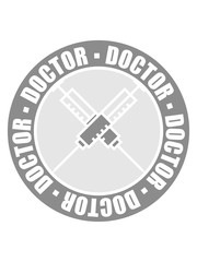 kreis rund stempel doctor stechen spritze blut arzt abhören herzschlag puls verarzten krankenschwester behandeln untersuchen krank gesund notarzt pfleger heilen