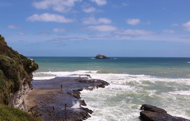 ニュージーランドのムリワイビーチ