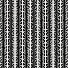 Striped greek 3d vector seamless pattern. 
