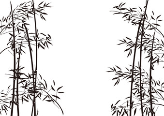 Obraz premium Malowanie tuszem bambusowym