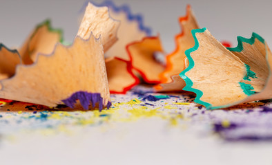 Colorful Shavings From Pencils 2