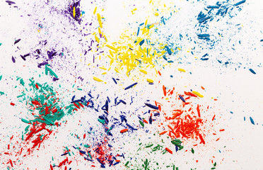 Colorful Shavings From Pencils 4