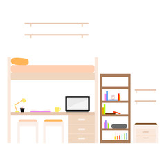 Student dorm room