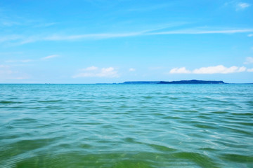 The beautiful sea in Okinawa Japan.