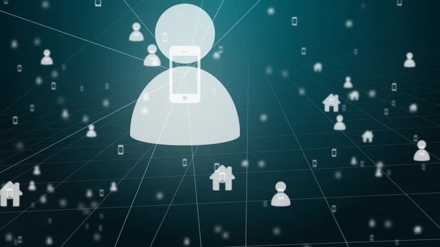 IOT Internet of things connected devices cloud computing on 5G network
