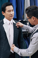 Client at tailor