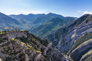 Fototapeta na wymiar Beautiful view from mountain peak in Utah